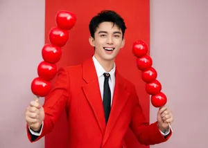 吴磊新年喜庆帅气写真图片_9
