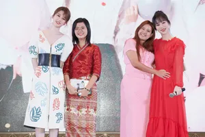 杨紫欢乐颂缅甸行活动照图片