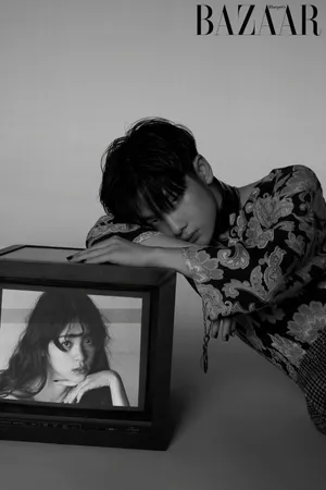 欧阳娜娜周震南时尚杂志写真图片