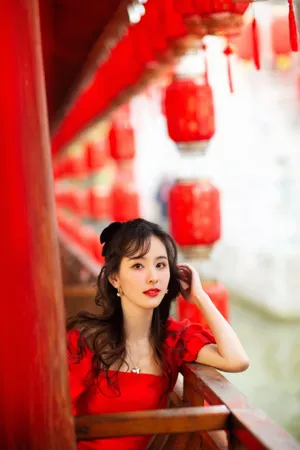 陈都灵新年喜庆性感写真图片_4