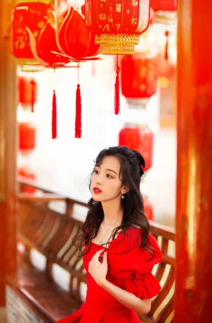 陈都灵新年喜庆性感写真图片_7