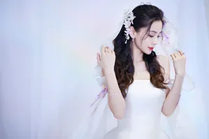 angelababy仙气长裙性感写真_1
