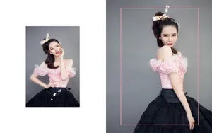 戚薇金鱼妆性感撩人写真