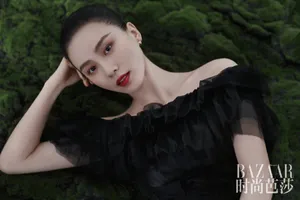 刘诗诗时尚芭莎复工首封大片写真图片_9