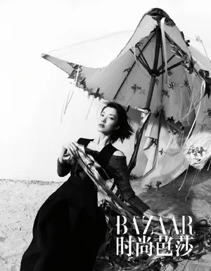 杜鹃黑白风性感大片写真图片_1
