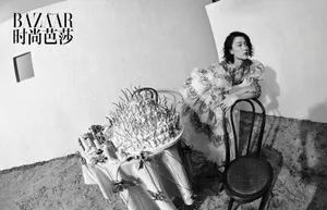 杜鹃黑白风性感大片写真图片_3