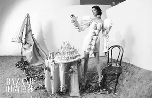 杜鹃黑白风性感大片写真图片_5