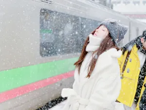 张天爱情人节雪地唯美写真图片_5