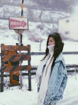 张天爱情人节雪地唯美写真图片_9