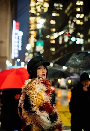 黄璐唯美夜景街拍图片_9