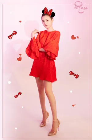 宋祖儿红衣性感靓丽写真图片_5