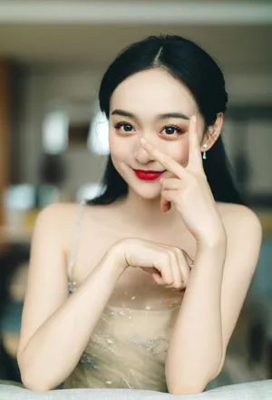 何泓姗甜美娇俏写真图片