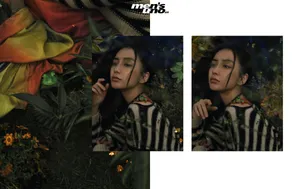 angelababy植物系封面大片写真图片