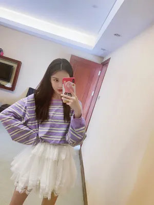 黄一琳甜美少女感自拍照图片_8