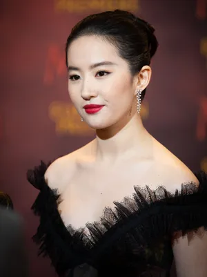 刘亦菲黑天鹅裙极清美照图片_11