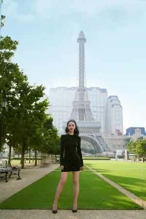 李梦清秀甜酷写真图片_5