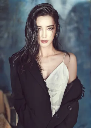 李冰冰深色红唇性感写真图片