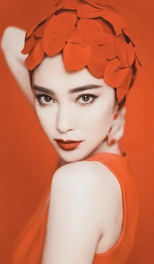 李冰冰深色红唇性感写真图片_5