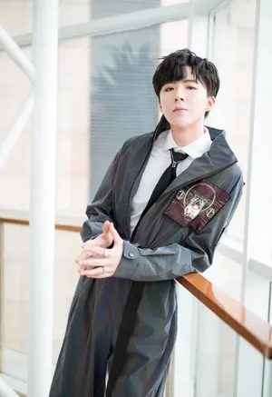 刘宇宁镭射连体工装服帅气图片_4