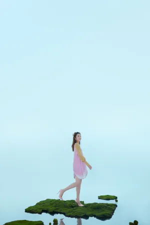 宣璐人鱼妆甜美写真图片_4