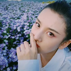 宋祖儿秋日花海唯美写真图片_2