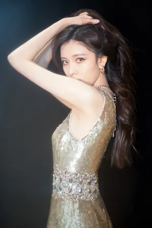 宋妍霏亮片裙性感优雅写真图片_5