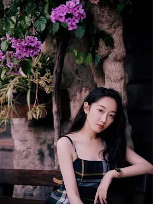 蒋梦婕清新靓丽街拍图片_4
