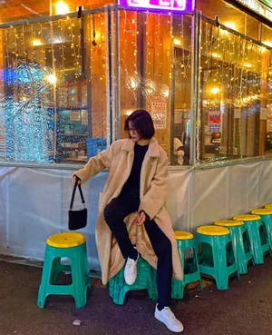 李溪芮清新私服街拍图片_3