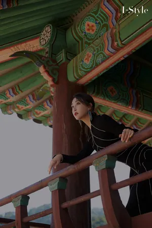 杜若溪黑丝礼服庄重典雅图片_1