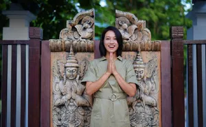 朱丹休闲装扮气质甜美写真_8