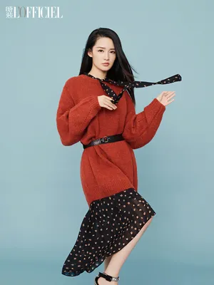 李沁甜美时尚杂志写真图片