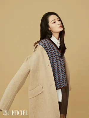 李沁甜美时尚杂志写真图片_2