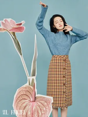 李沁甜美时尚杂志写真图片_7