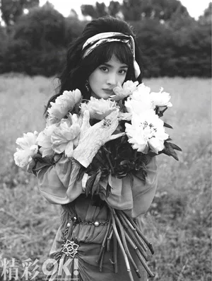 杨幂复古性感秋日杂志写真图片_6