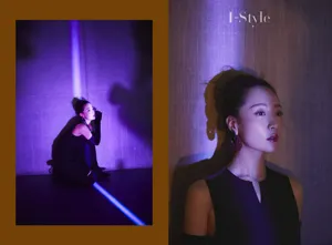 白冰时尚优雅光影写真图片