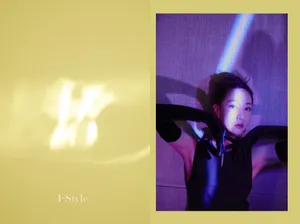 白冰时尚优雅光影写真图片_3