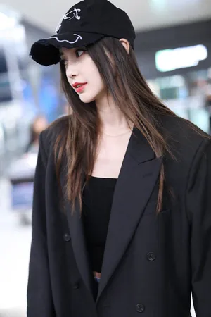 Angelababy西装街拍写真图片_7