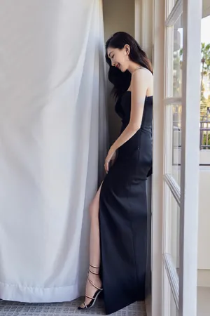 江疏影礼服性感优雅写真图片_1