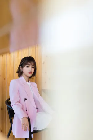 沈月粉色甜美清新写真图片_4