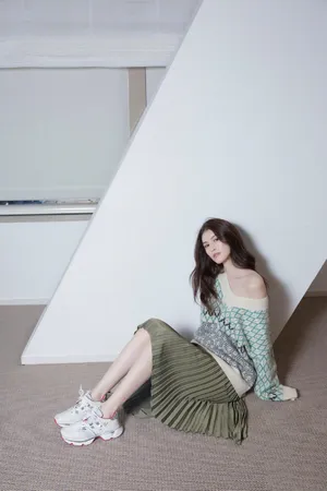 何穗温柔冬日大片写真图片_2