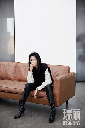 王媛可瑞丽服饰美容杂志封面写真_4