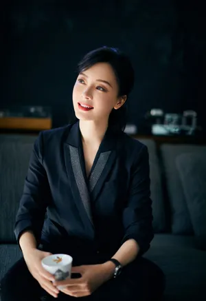 陈数亮珠西装优雅写真图片_3
