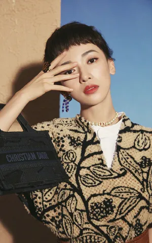 吴谨言时尚率性写真图片