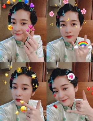张雪迎复古旗袍造型图片_6