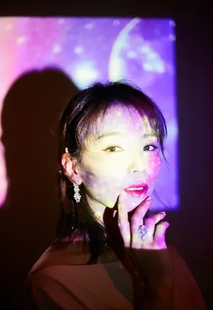 刘涛粉色长裙优雅性感写真图片_9