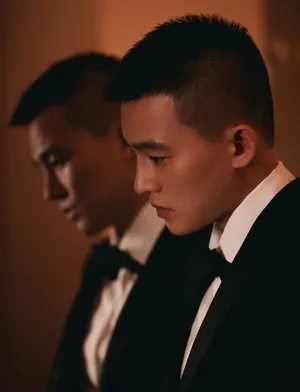 欧豪芭莎明星慈善夜帅气图片_9