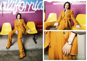 唐艺昕暖色调时尚写真图片_5