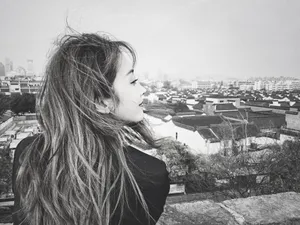 宣璐黑白飒美写真图片_1