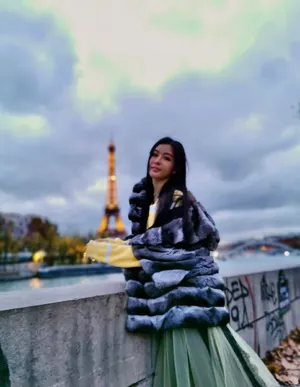 汤晶媚初冬甜美街拍图片_7
