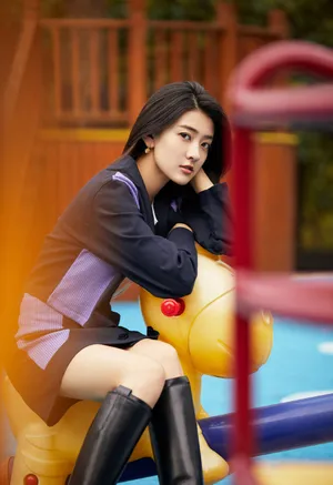 梁洁清新俏皮写真图片_6